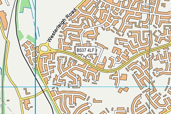 BS37 4LF map - OS VectorMap District (Ordnance Survey)
