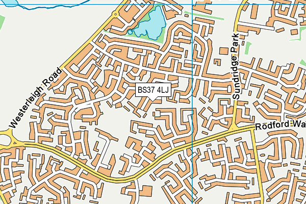 BS37 4LJ map - OS VectorMap District (Ordnance Survey)