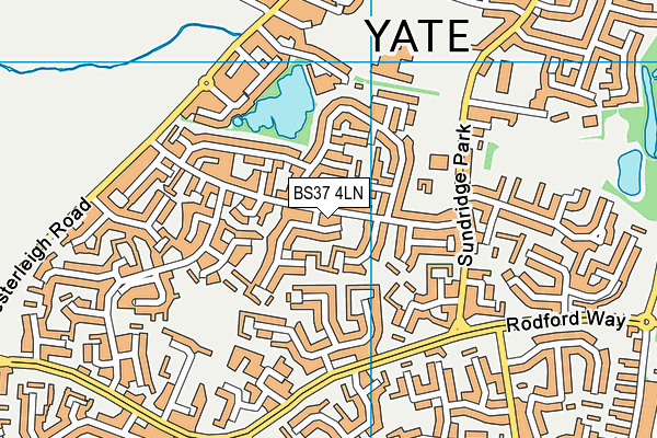 BS37 4LN map - OS VectorMap District (Ordnance Survey)