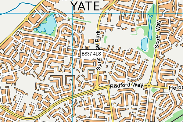 BS37 4LS map - OS VectorMap District (Ordnance Survey)
