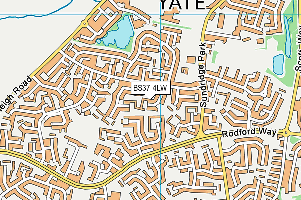 BS37 4LW map - OS VectorMap District (Ordnance Survey)