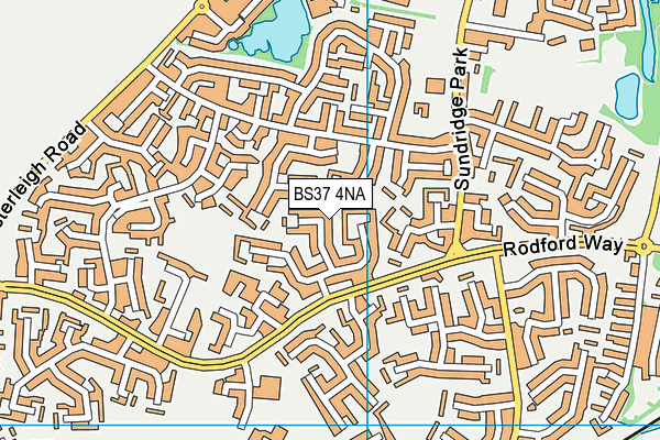 BS37 4NA map - OS VectorMap District (Ordnance Survey)