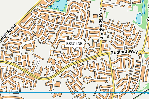 BS37 4NB map - OS VectorMap District (Ordnance Survey)