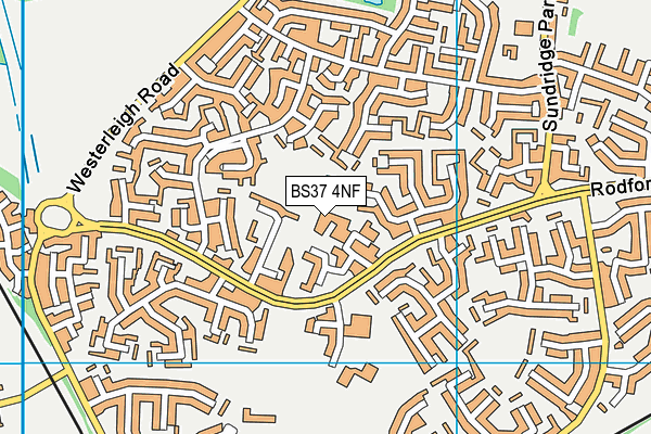 BS37 4NF map - OS VectorMap District (Ordnance Survey)