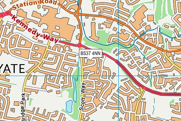 BS37 4NN map - OS VectorMap District (Ordnance Survey)