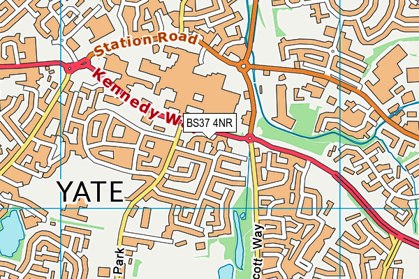 BS37 4NR map - OS VectorMap District (Ordnance Survey)