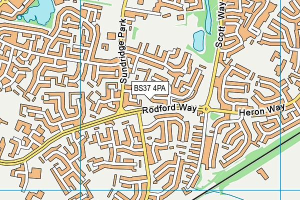 BS37 4PA map - OS VectorMap District (Ordnance Survey)