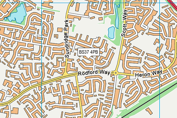 BS37 4PB map - OS VectorMap District (Ordnance Survey)