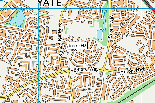 BS37 4PD map - OS VectorMap District (Ordnance Survey)