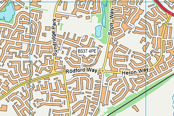 BS37 4PE map - OS VectorMap District (Ordnance Survey)