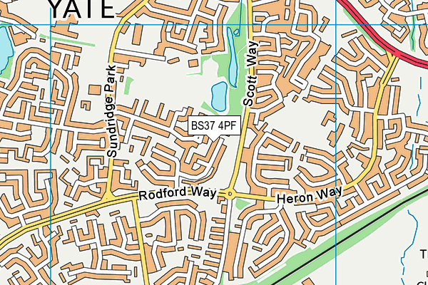 BS37 4PF map - OS VectorMap District (Ordnance Survey)
