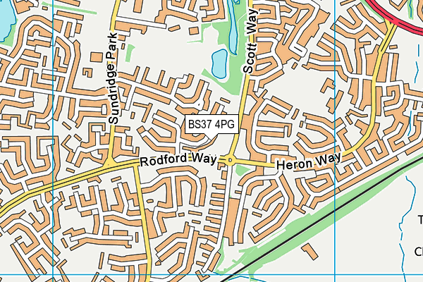 BS37 4PG map - OS VectorMap District (Ordnance Survey)
