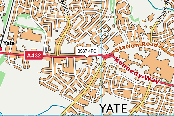 Map of YATE AUTO SALES LTD at district scale