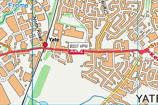 BS37 4PW map - OS VectorMap District (Ordnance Survey)