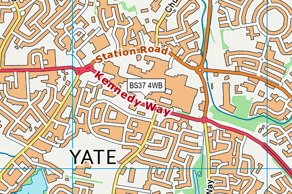 BS37 4WB map - OS VectorMap District (Ordnance Survey)
