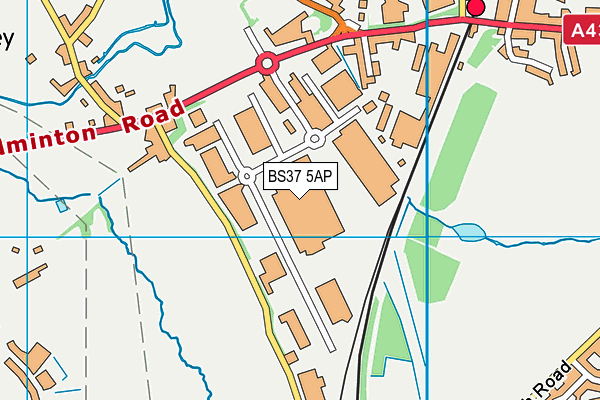 BS37 5AP map - OS VectorMap District (Ordnance Survey)