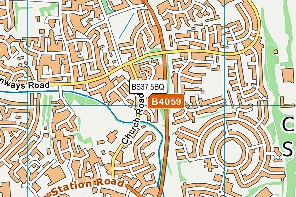 BS37 5BQ map - OS VectorMap District (Ordnance Survey)