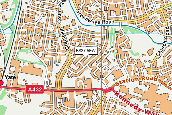 BS37 5EW map - OS VectorMap District (Ordnance Survey)