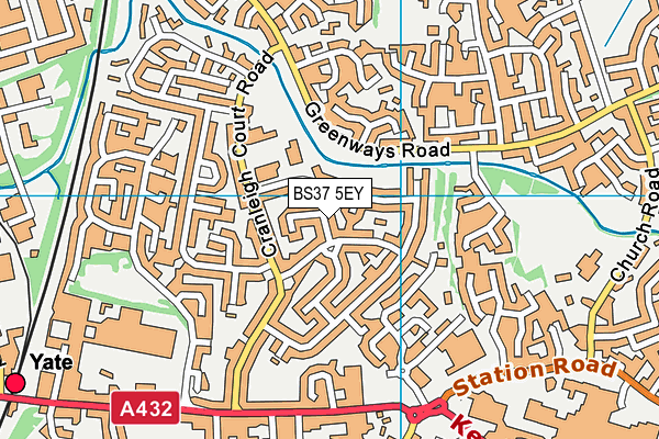 BS37 5EY map - OS VectorMap District (Ordnance Survey)