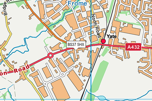 BS37 5HX map - OS VectorMap District (Ordnance Survey)