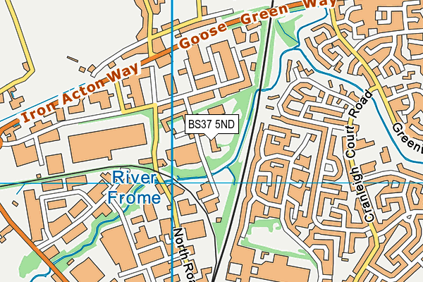 BS37 5ND map - OS VectorMap District (Ordnance Survey)
