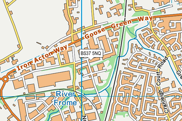 BS37 5NQ map - OS VectorMap District (Ordnance Survey)