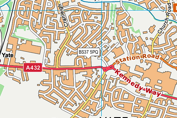 BS37 5PQ map - OS VectorMap District (Ordnance Survey)