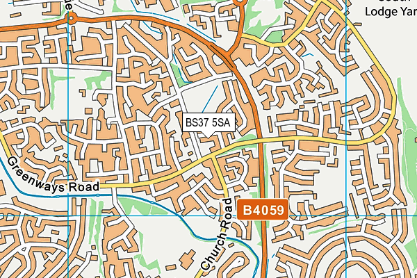 BS37 5SA map - OS VectorMap District (Ordnance Survey)