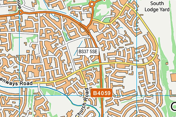 BS37 5SE map - OS VectorMap District (Ordnance Survey)