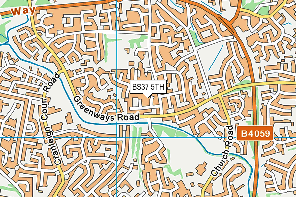 BS37 5TH map - OS VectorMap District (Ordnance Survey)