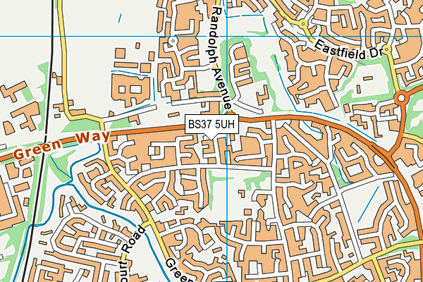 BS37 5UH map - OS VectorMap District (Ordnance Survey)