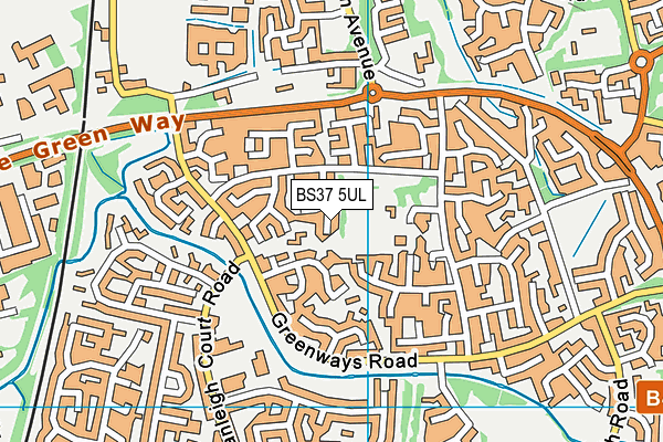 BS37 5UL map - OS VectorMap District (Ordnance Survey)