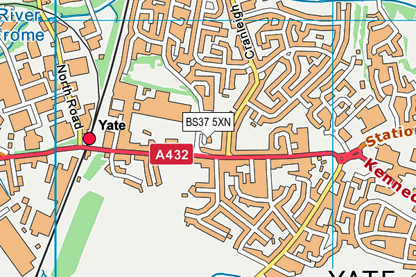 BS37 5XN map - OS VectorMap District (Ordnance Survey)
