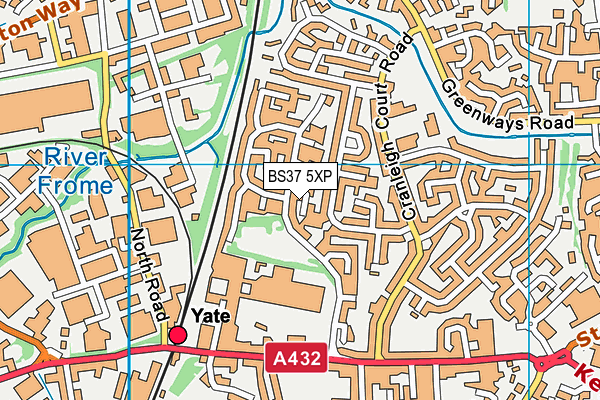 BS37 5XP map - OS VectorMap District (Ordnance Survey)