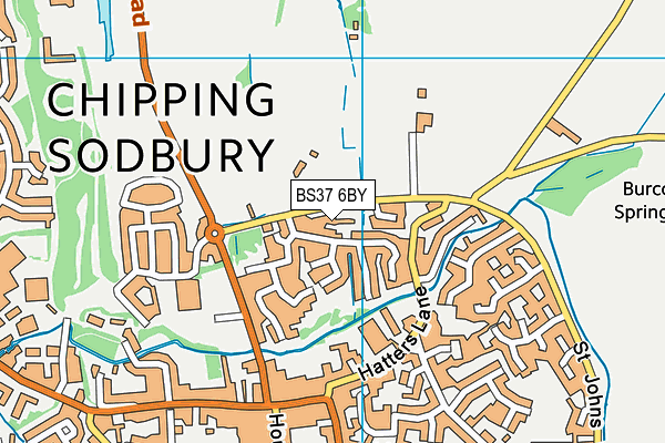 BS37 6BY map - OS VectorMap District (Ordnance Survey)