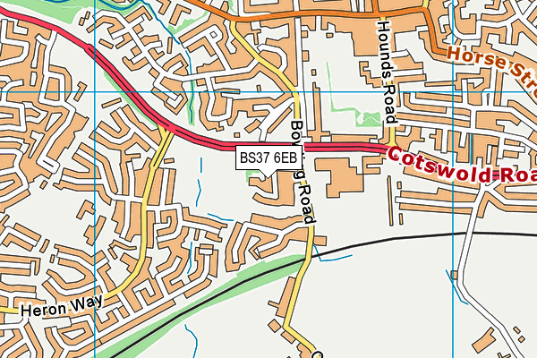 BS37 6EB map - OS VectorMap District (Ordnance Survey)