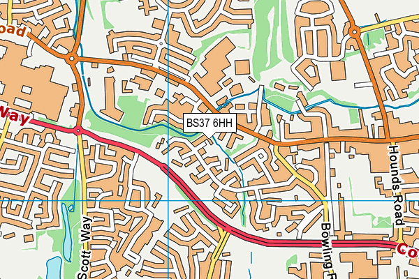 BS37 6HH map - OS VectorMap District (Ordnance Survey)