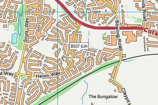 BS37 6JH map - OS VectorMap District (Ordnance Survey)