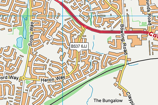 BS37 6JJ map - OS VectorMap District (Ordnance Survey)