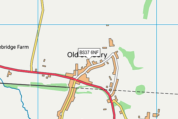 BS37 6NF map - OS VectorMap District (Ordnance Survey)