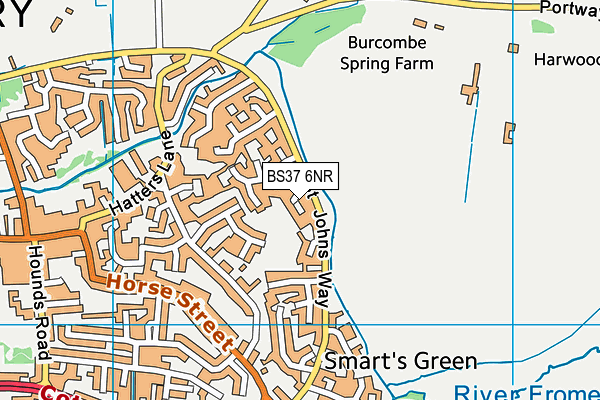 BS37 6NR map - OS VectorMap District (Ordnance Survey)