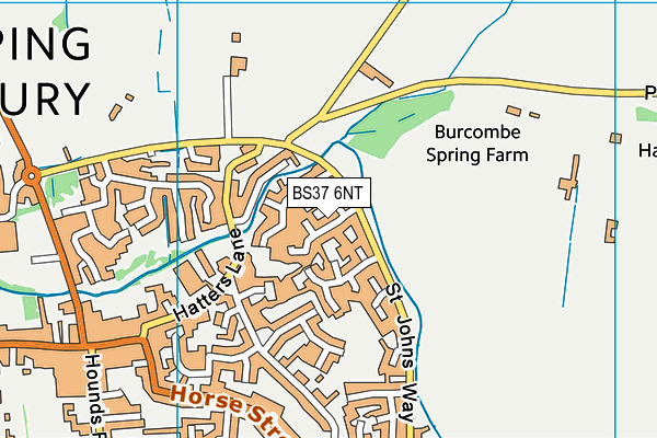 BS37 6NT map - OS VectorMap District (Ordnance Survey)