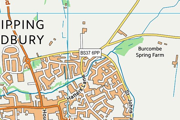 BS37 6PP map - OS VectorMap District (Ordnance Survey)