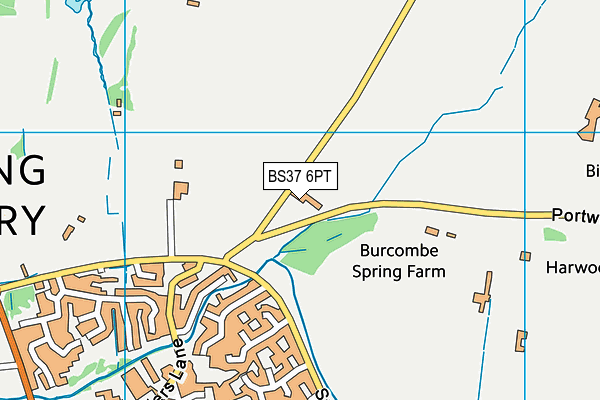 BS37 6PT map - OS VectorMap District (Ordnance Survey)