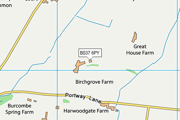 BS37 6PY map - OS VectorMap District (Ordnance Survey)