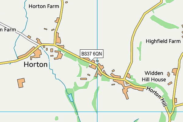 Horton Village Hall Playing Field map (BS37 6QN) - OS VectorMap District (Ordnance Survey)