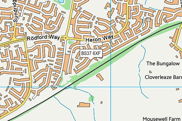 BS37 6XF map - OS VectorMap District (Ordnance Survey)
