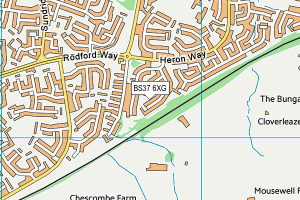 BS37 6XG map - OS VectorMap District (Ordnance Survey)