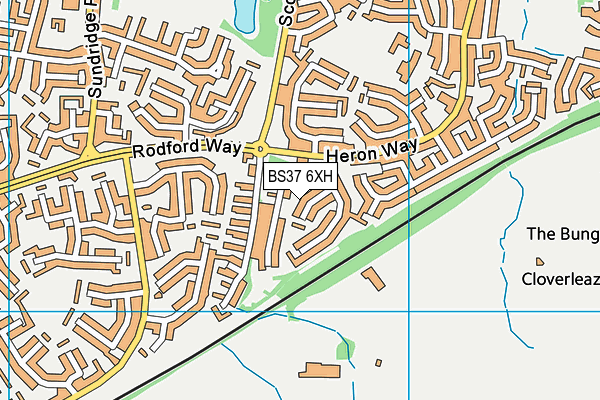BS37 6XH map - OS VectorMap District (Ordnance Survey)