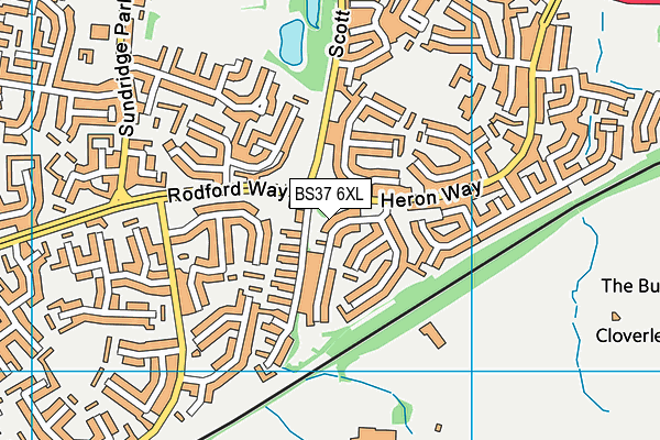 BS37 6XL map - OS VectorMap District (Ordnance Survey)